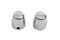 V-Twin Chrome Rear Axle Nut Caps Maltese Style - 37-9007