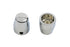 V-Twin Chrome Rear Axle Nut Caps Maltese Style - 37-9007
