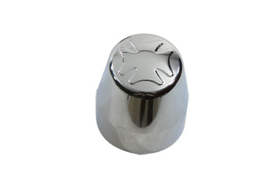 V-Twin Chrome Rear Axle Nut Caps Maltese Style - 37-9007
