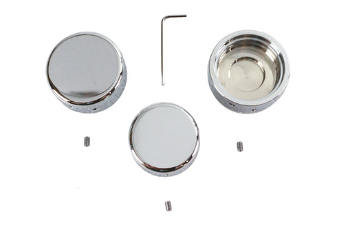 V-Twin 39mm Fork Stem Nut Cover Chrome - 37-9073