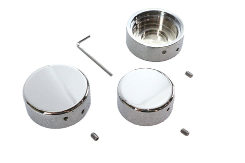 V-Twin 39mm Fork Stem Nut Cover Chrome - 37-9073