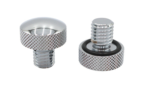 V-Twin Knurled Seat Tab Mount Knob Set - 37-9125