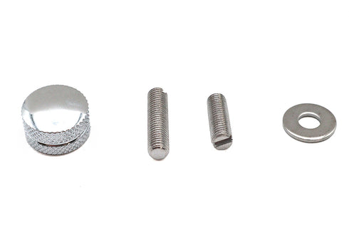 V-Twin Seat Mount Knob Knurled Chrome - 37-9179