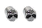 V-Twin Skull Valve Stem Cover Chrome - 37-9218
