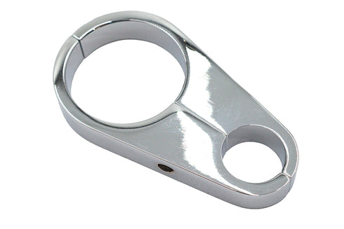 V-Twin Chrome Oil Line to Frame Clamp - 37-9264