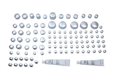 V-Twin Chrome Bolt Cap 74 Piece Cover Kit - 37-9533