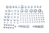 V-Twin Chrome Bolt Cap 74 Piece Cover Kit - 37-9533