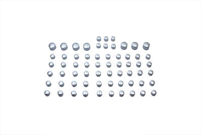 V-Twin Chrome Bolt Cap 63 Piece Cover Kit - 37-9534