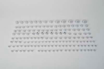 V-Twin Wyatt Gatling Chrome Bolt Cap 156 Piece Cover Kit - 37-9541