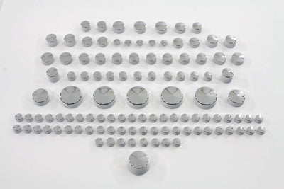 V-Twin Chrome Bolt Cap 109 Piece Cover Kit - 37-9545