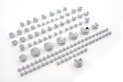V-Twin Chrome Bolt Cap 109 Piece Cover Kit - 37-9545