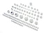 V-Twin Chrome Bolt Cap 109 Piece Cover Kit - 37-9545