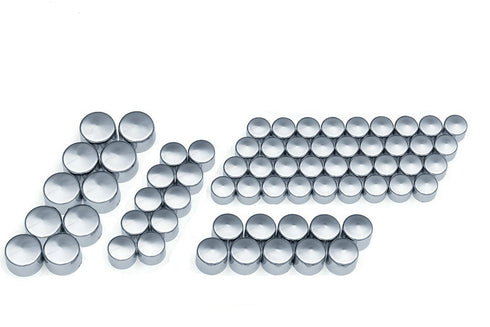 V-Twin M8 Engine Bolt Cover Kit Chrome - 37-9546