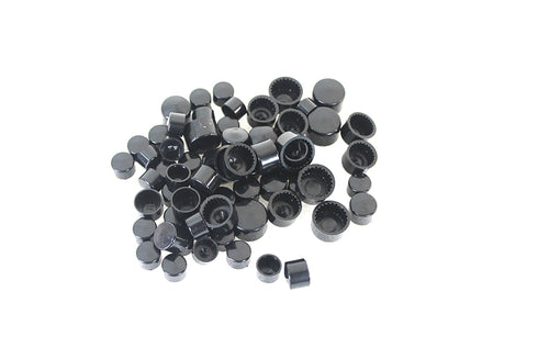 V-Twin M8 Engine Bolt Cover Kit Black - 37-9547