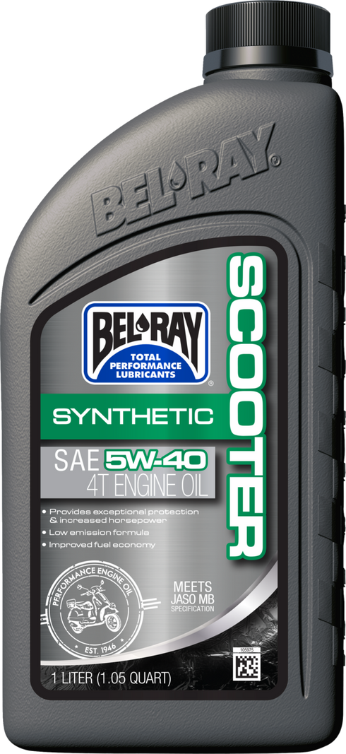 BEL-RAY Full Synthetic Scooter Oil - 5W40 - 1 L 303063150160