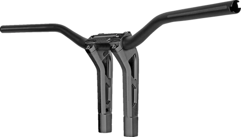 PERFORMANCE MACHINE (PM) Phatbar & Riser Kit - Internal Wiring - 9" - Black Ops 0208-2195M-SMB