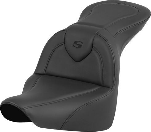 SADDLEMEN RoadSofa™ Seat - Black - without Driver Backrest - FLFB/FXBR '18-'24 818-27-187