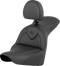 SADDLEMEN RoadSofa™ Seat - Black - with Driver Backrest - FLFB/FXBR '18-'24 818-27-187BR