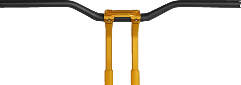 PERFORMANCE MACHINE (PM) Phatbar & Riser Kit - Internal Wiring - 9" - Gold Ops 0208-2195M-SMG