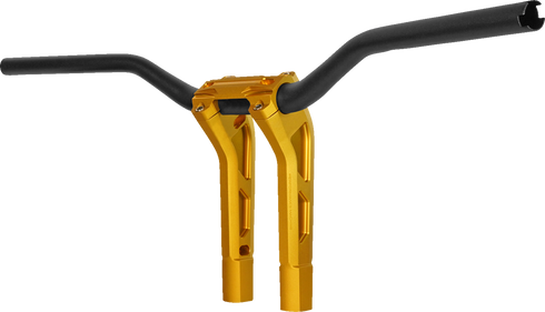 PERFORMANCE MACHINE (PM) Phatbar & Riser Kit - Internal Wiring - 9" - Gold Ops 0208-2195M-SMG