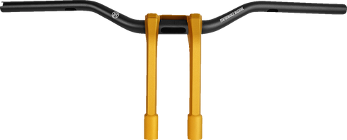 PERFORMANCE MACHINE (PM) Phatbar & Riser Kit - Internal Wiring - 9" - Gold Ops 0208-2195M-SMG