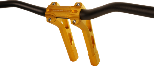PERFORMANCE MACHINE (PM) Phatbar & Riser Kit - Internal Wiring - 9" - Gold Ops 0208-2195M-SMG