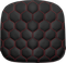 SADDLEMEN Sissy Bar Pad - Honeycomb - Red Stitching 040749RED