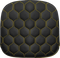 SADDLEMEN Sissy Bar Pad - Honeycomb - Gold Stitching 040749GOL