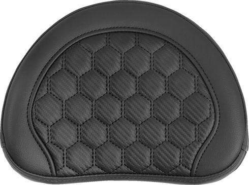 SADDLEMEN RoadSofa™ Sissy Bar Pad - Honeycomb - Black Stitching 051349
