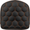SADDLEMEN RoadSofa™ Sissy Bar Pad - Honeycomb - Orange Stitching 040849ORA