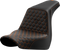 SADDLEMEN Step-Up Seat - Honeycomb - Orange Stitching - FL/FX '18-'24 818-29-17703