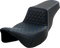 SADDLEMEN Step-Up Seat - Honeycomb - Extended Reach - Blue Stitching - FL '08-'23 808-07B-17801