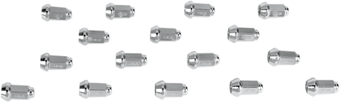 ITP Lug Nuts - 60° Tapered - Chrome - M10 x 1.25 - 16 Pack ALUG14BX