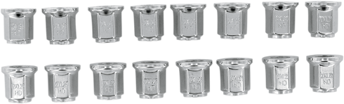 ITP Lug Nuts - Flat - Chrome - M12 x 1.25 - 16 Pack ALUG16BX