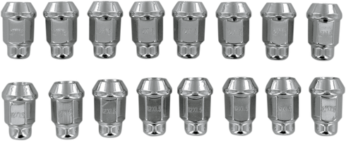 ITP Lug Nuts - 60° Tapered - Chrome - M12 x 1.50 - 16 Pack ALUG18BX