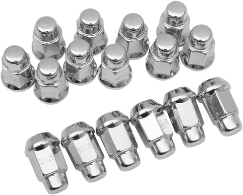 ITP Lug Nuts - 60? Tapered - Chrome - M12 x 1.25 - 16 Pack ALUG19BX