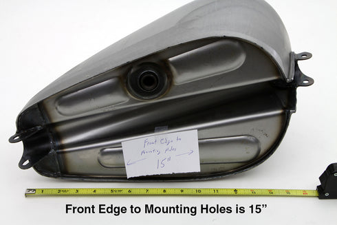 Wyatt Gatling Chopper Style 2.5 Gallon Gas Tank - 38-0019