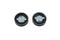 Wyatt Gatling Black Skull Style Vented and Non-Vented Gas Cap Set - 38-0022