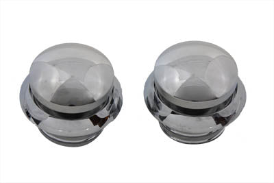 Wyatt Gatling Pop-Up Gas Cap Set Chrome - 38-0110