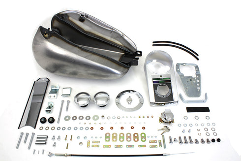 V-Twin Bobbed 4.0 Gallon Gas Tank Kit - 38-0178
