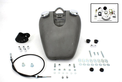 Wyatt Gatling Bobbed 3.2 Gallon Gas Tank Kit - 38-0179