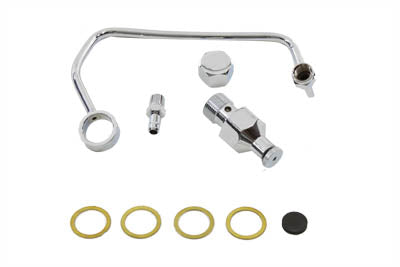 Wyatt Gatling Fuel Petcock Shut Off Rod Kit Chrome - 38-0202