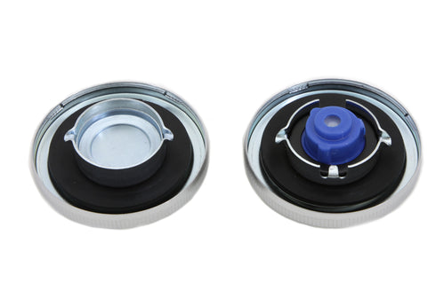 Wyatt Gatling Stock Style Gas Cap Set Vented and Non-Vented Chrome - 38-0315