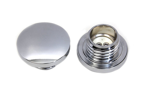 Wyatt Gatling Billet Smooth Style Gas Cap Set - 38-0327