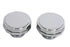 Wyatt Gatling Chrome Hexagon Style Vented and Non-Vented Gas Cap Set - 38-0445