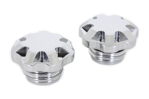 Wyatt Gatling Techno Style Vented and Non-Vented Gas Cap Set - 38-0448