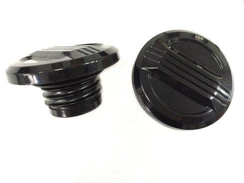 Wyatt Gatling Air Flow Gas Cap Set Black - 38-0494