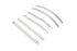 Wyatt Gatling Emblem/Trim Mount Strip Set Raw Steel - 38-0508