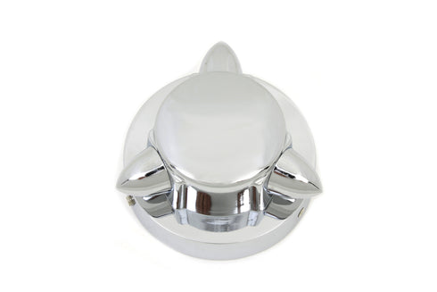 Wyatt Gatling Krommet Style Gas Cap Cover Chrome - 38-0551