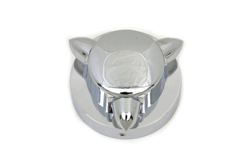Wyatt Gatling Krommet Style Gas Cap Cover Chrome - 38-0551